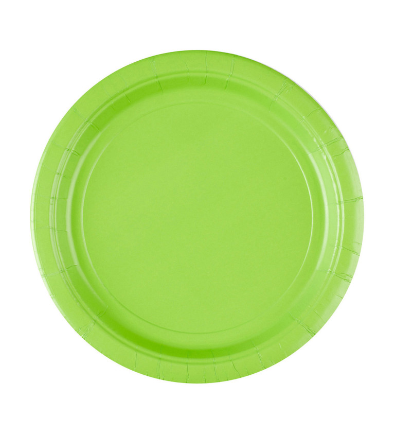 Světle zelené talířky