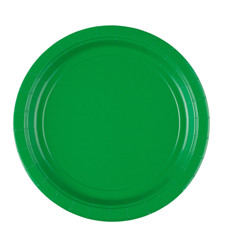 Papírové talířky - zelené