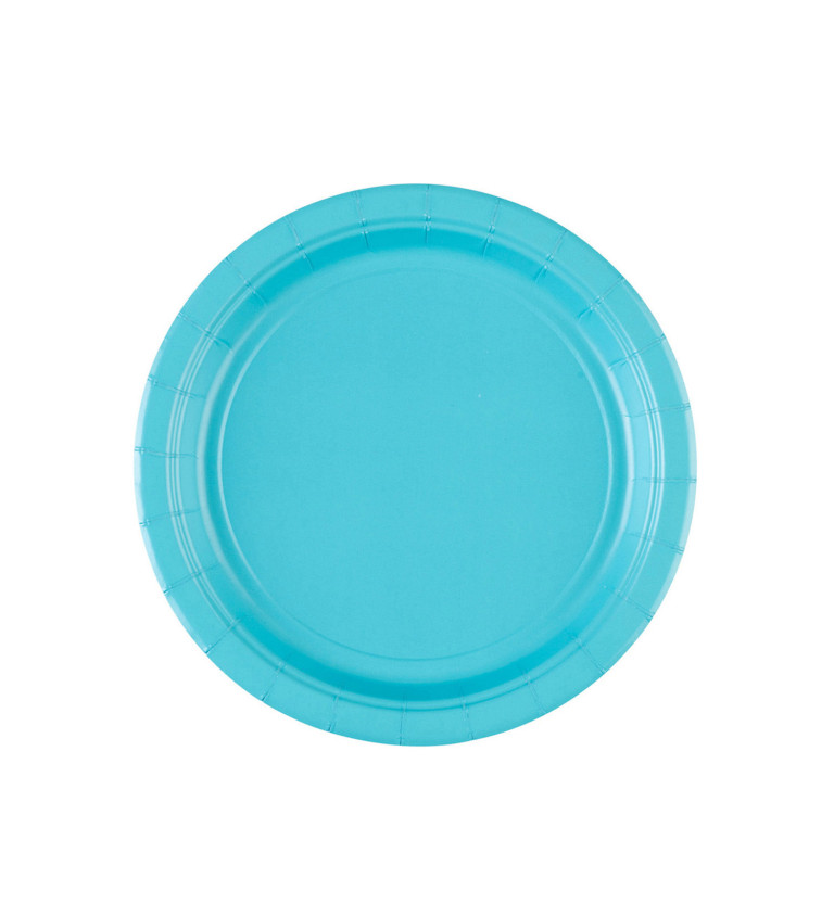 Světle modrý talíř