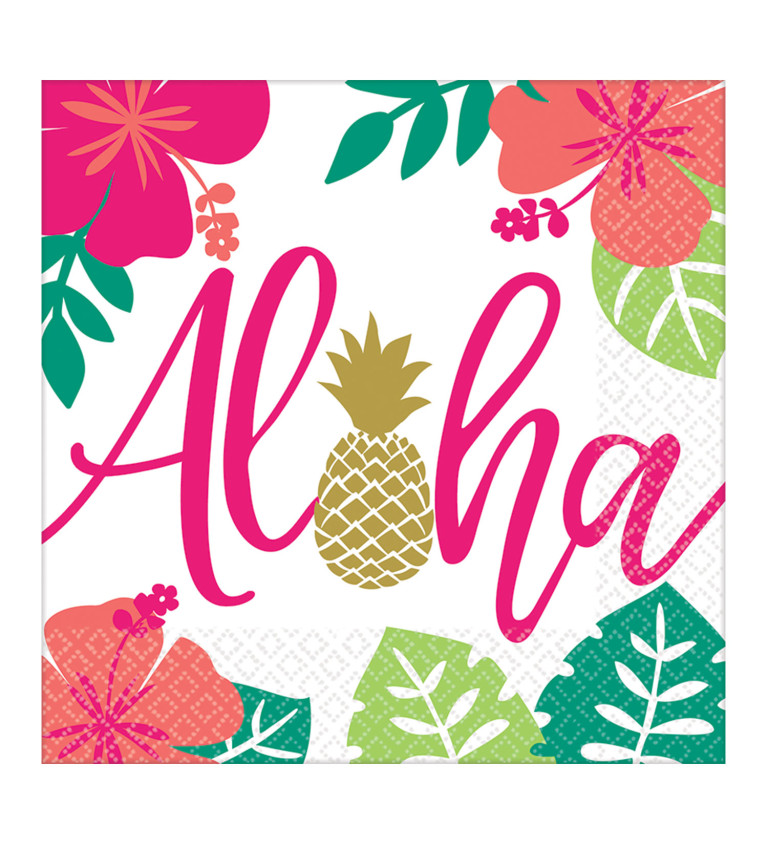 Ubrousky s nápisem Aloha