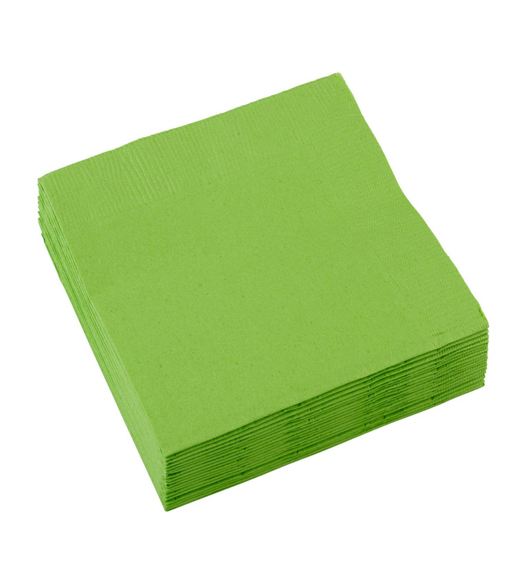 Zelené papírové ubrousky