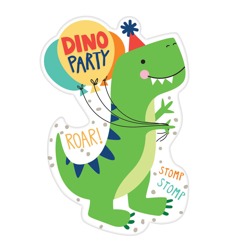 Dětské pozvánky Dino Party