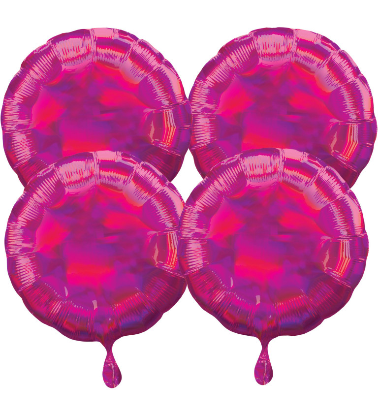 Fóliové balónky duhově růžové