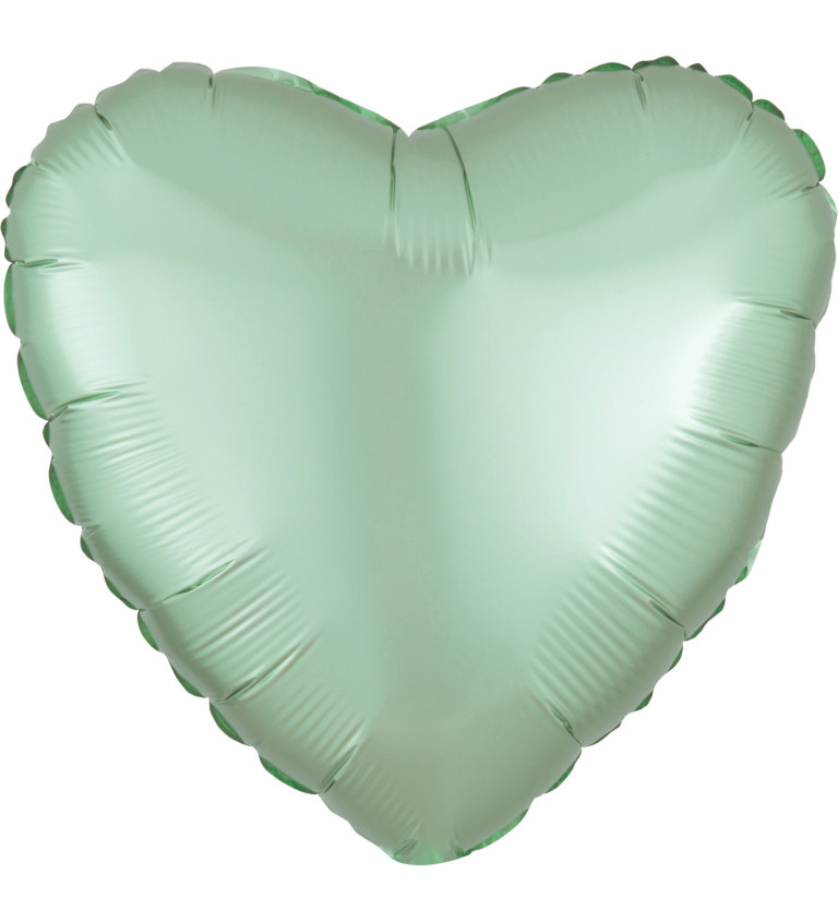 Balónek srdce - zelené