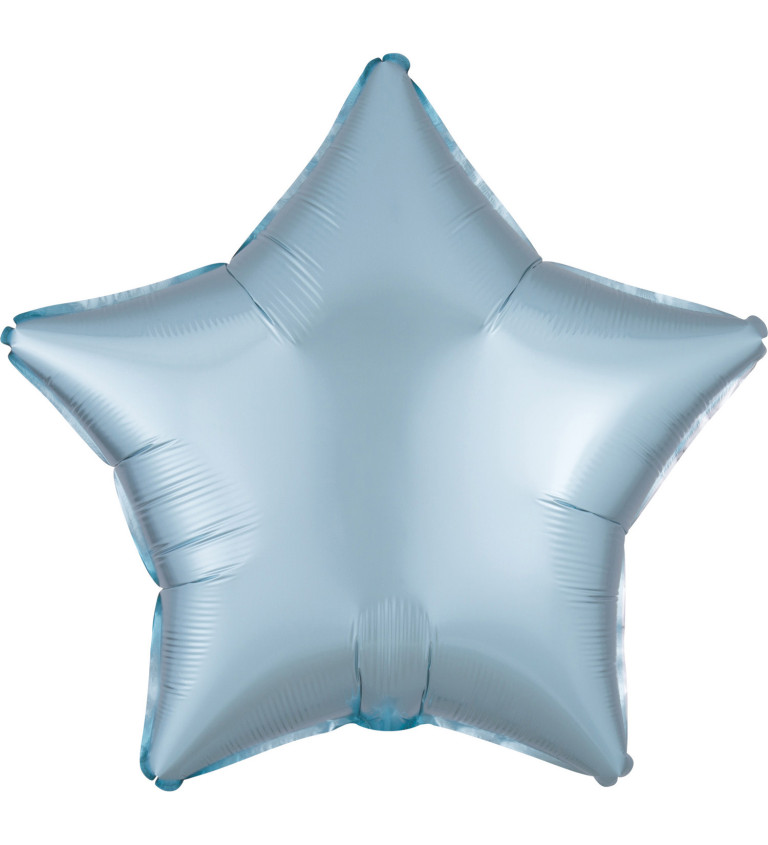 Balón hvězda - světle modrá