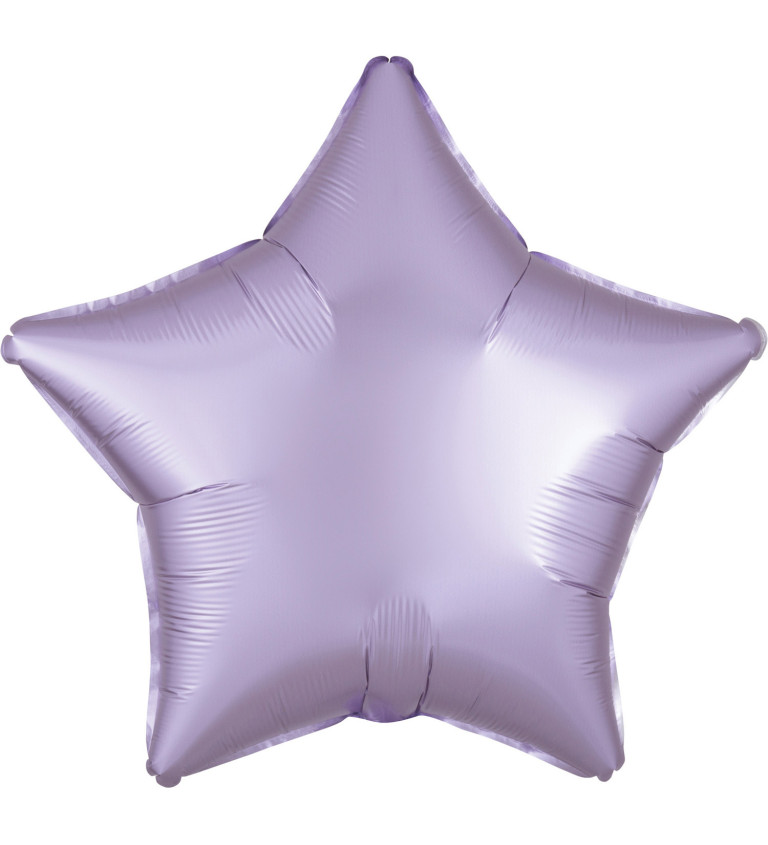 Balónek hvězda - fialová