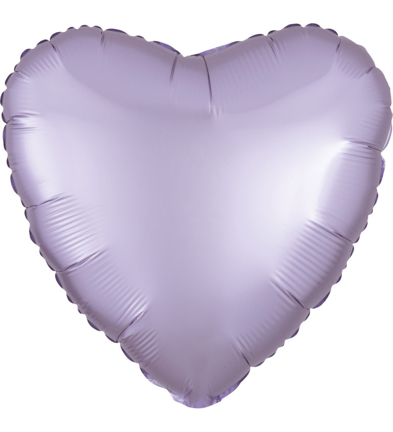 Fialový balón - srdce
