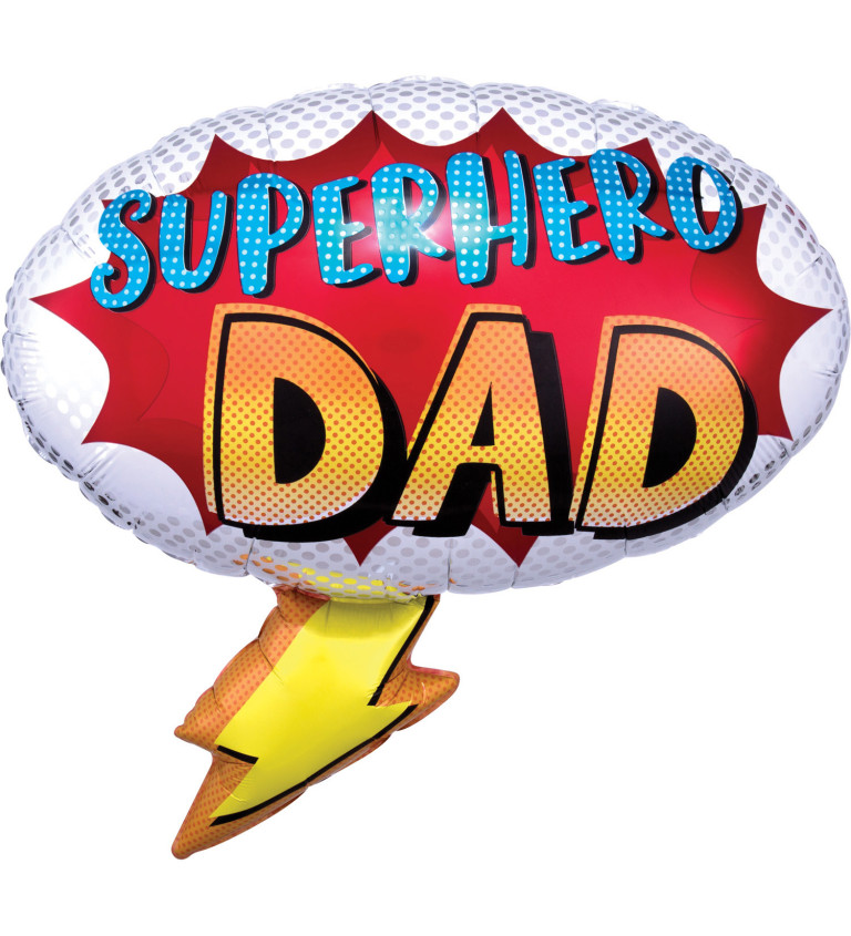 Superhero Dad - fóliový balónek