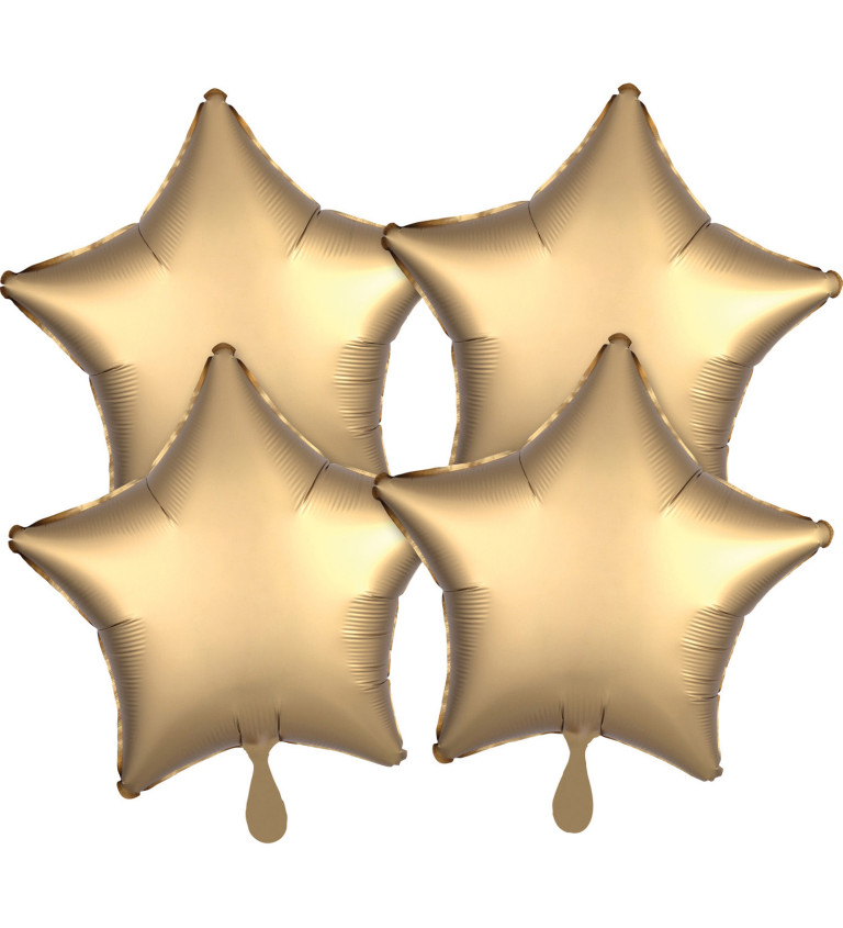 Fóliové balónky zlaté hvězdy set