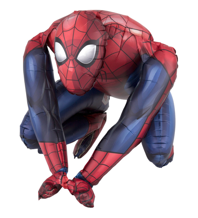 Balón - sedící Spiderman
