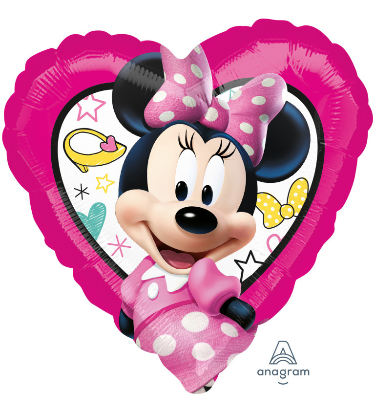 Balónek srdce-  Minnie