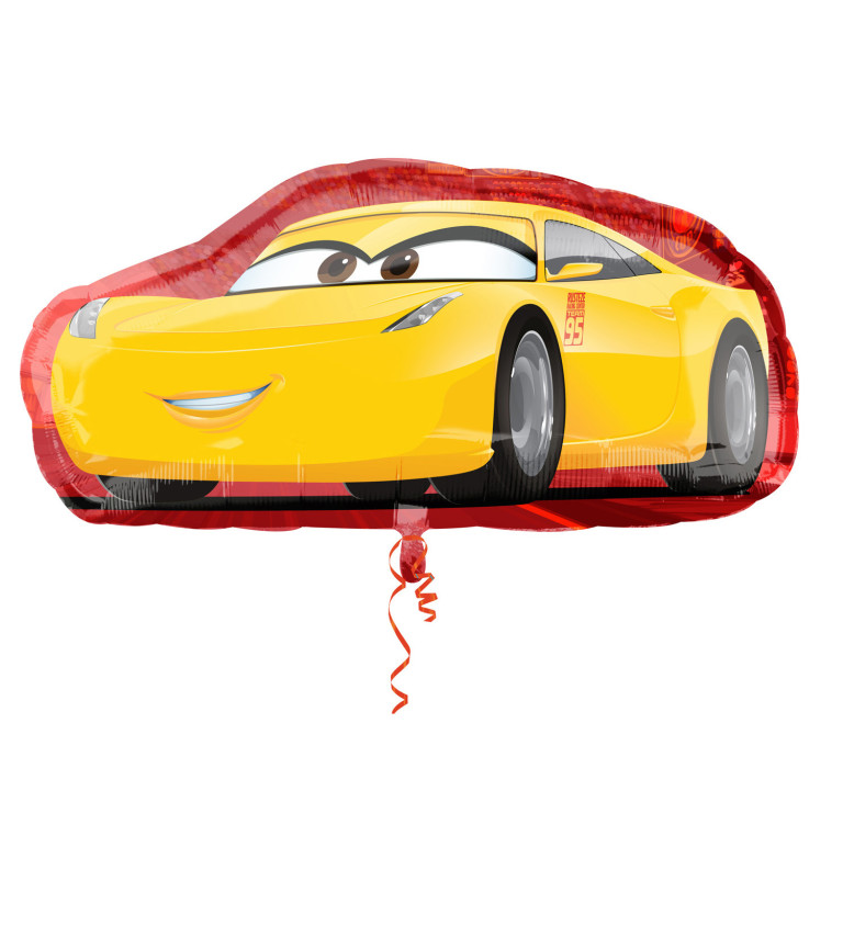 Balónek auto žluté