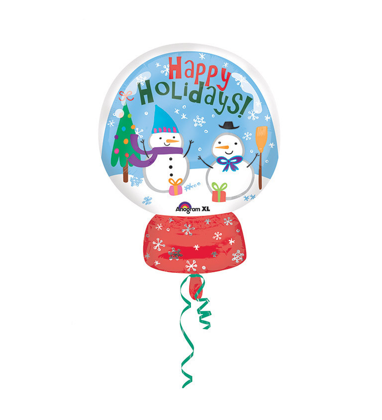Vánoční balónek Happy holidays