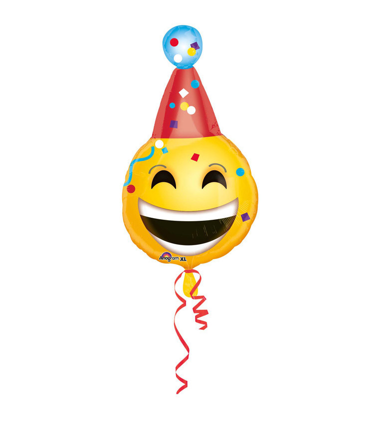 Balónek emoji party smajlík