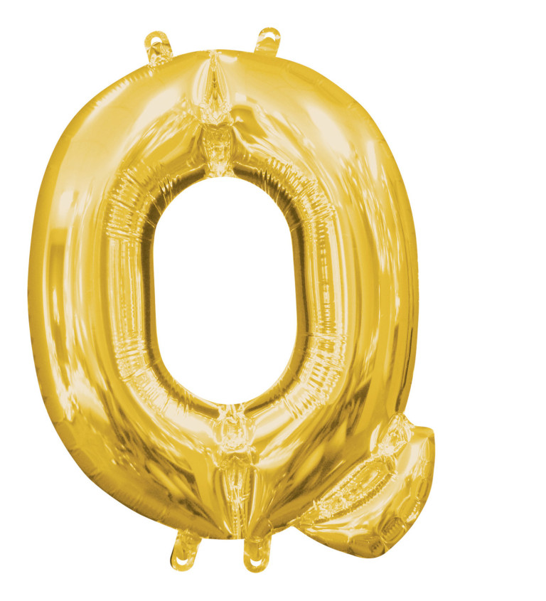 Fóliový balónek - zlaté Q