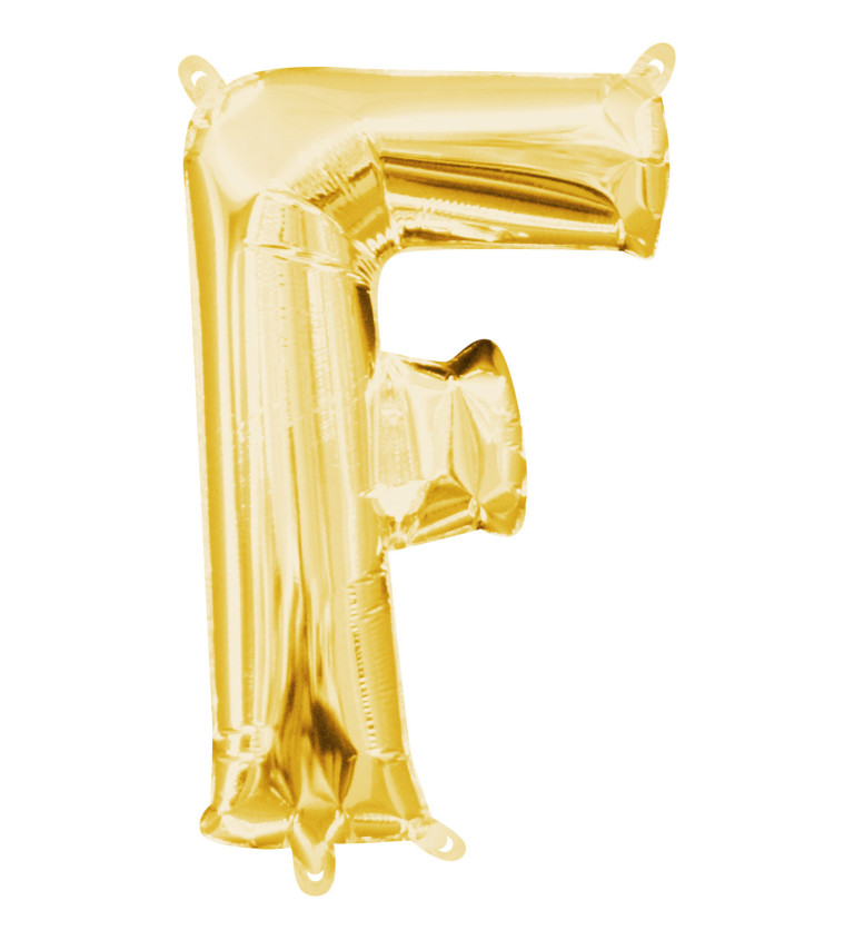 Fóliový balónek - zlaté F