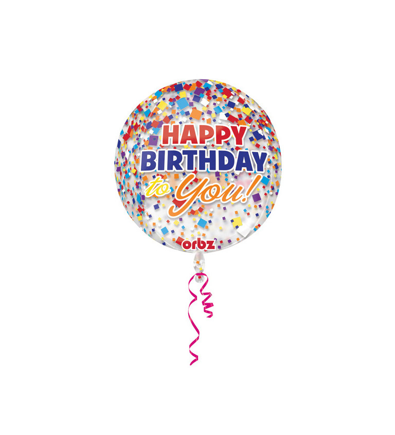 Fóliový balónek  Happy B-day to you