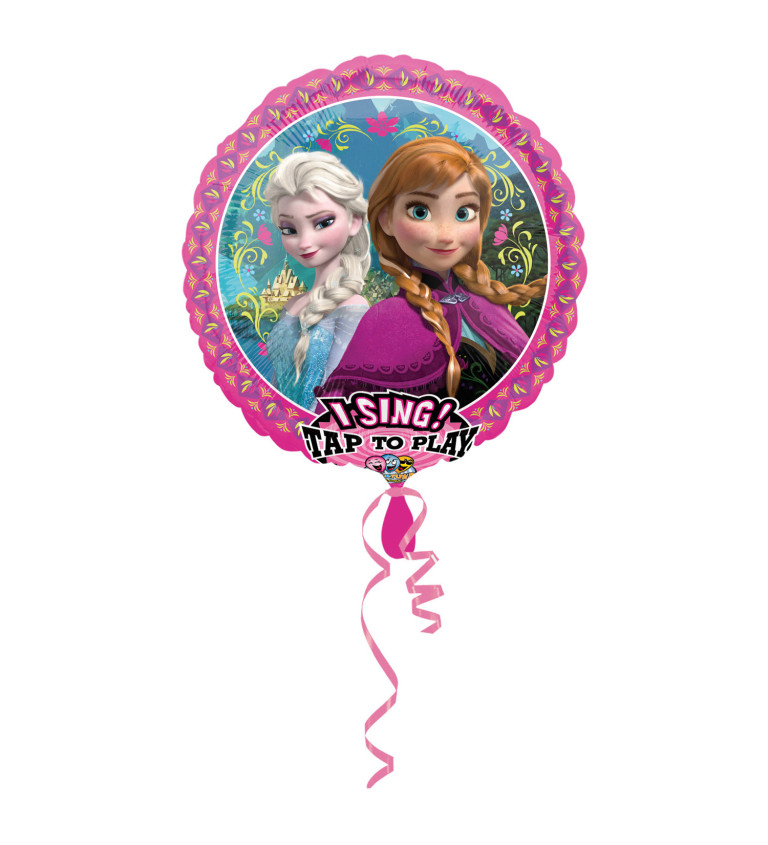 Zpívající balónek ledové království
