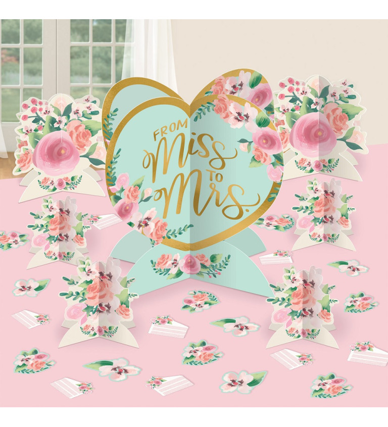 Mint dekorace Mr&Mrs