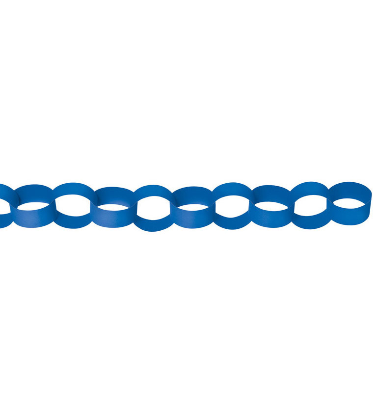 Girlanda - modrý řetěz