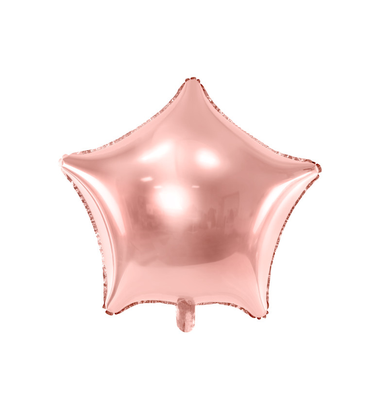Balónek rosegold hvězda