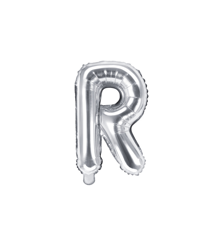 Balónek stříbrné písmeno R