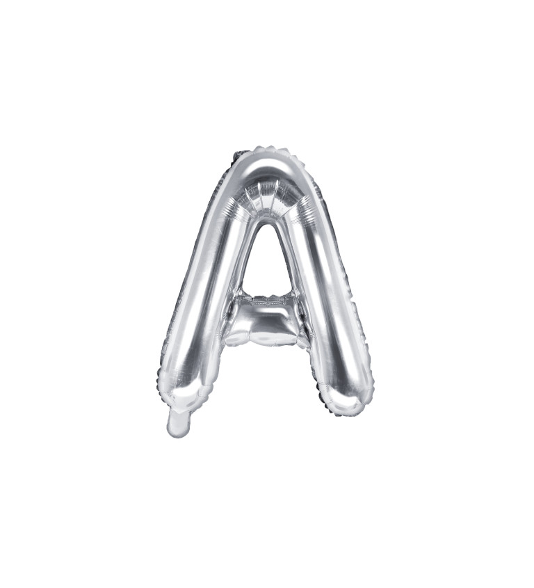 Fóliový balónek - malé stříbrné "A"
