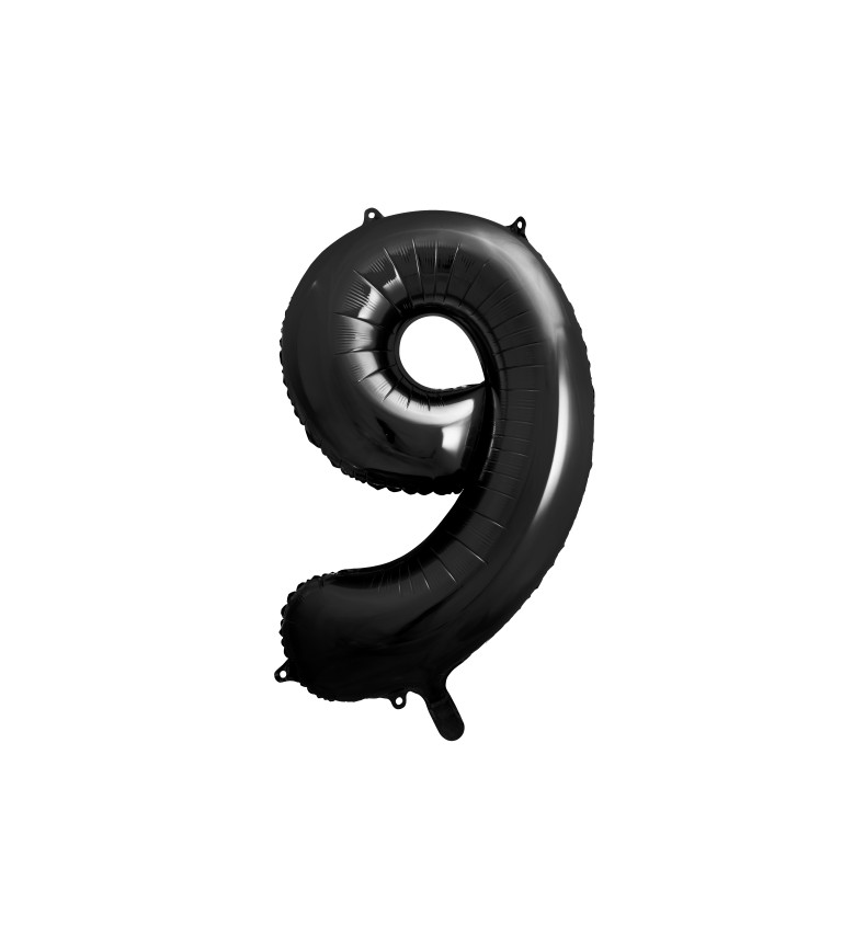 Černý balonek číslo 9