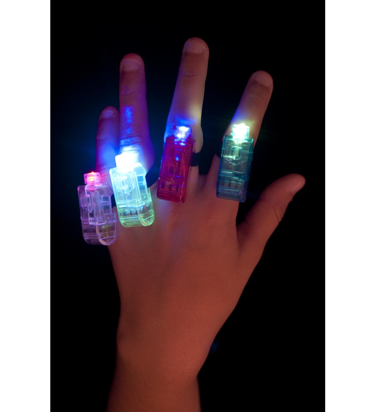 Svítící prstýnky - různé barvy