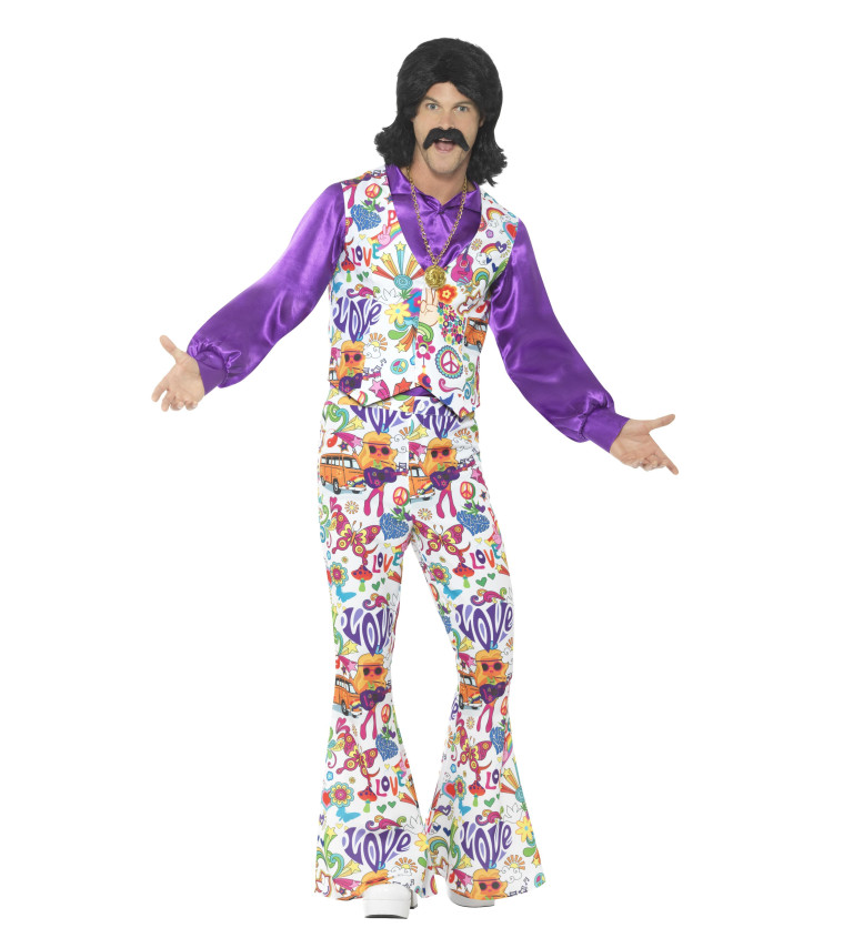 Pánský hippie kostým ve stylu 60. let