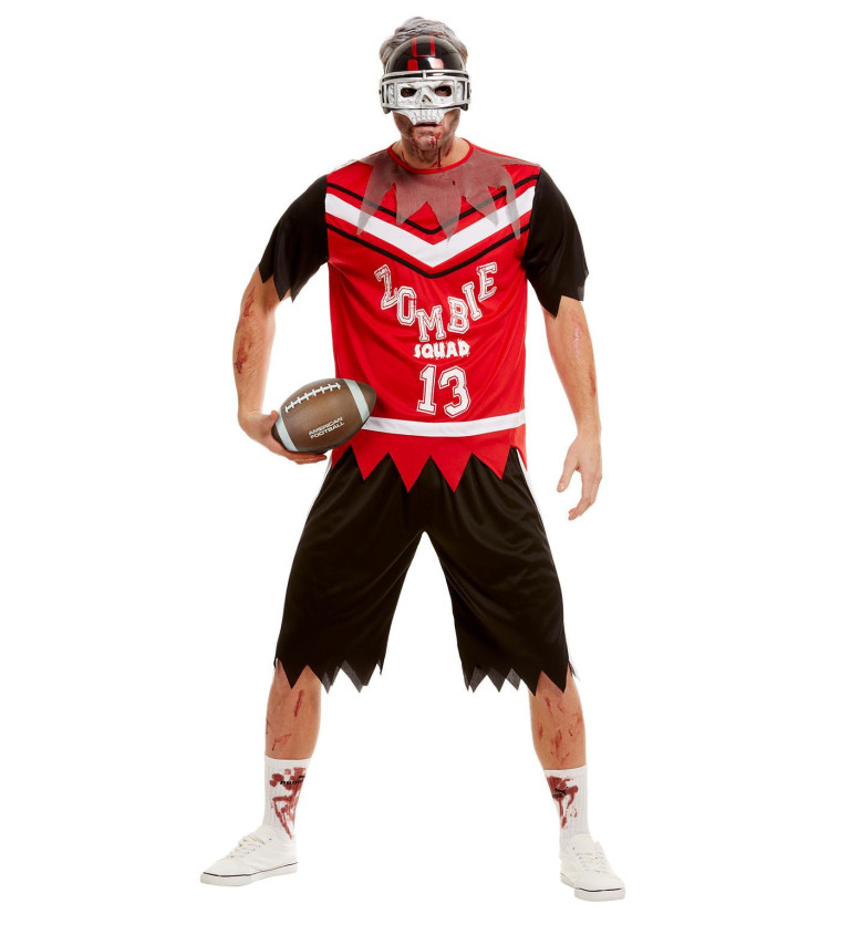 Zombie fotbalista - kostým pánský