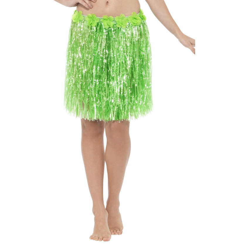 Zelená havajská sukně