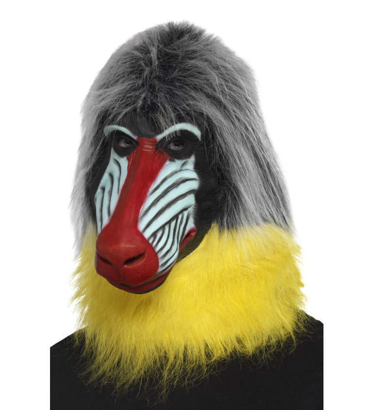 Maska pavián - gumová
