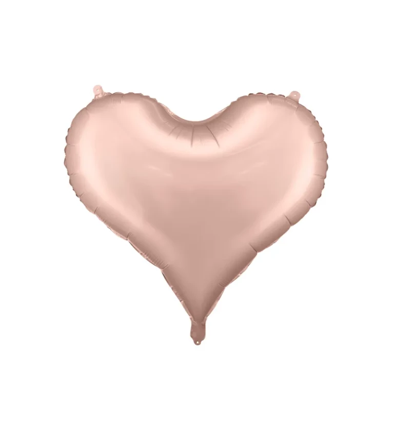 Fóliový balónek světle růžové srdce