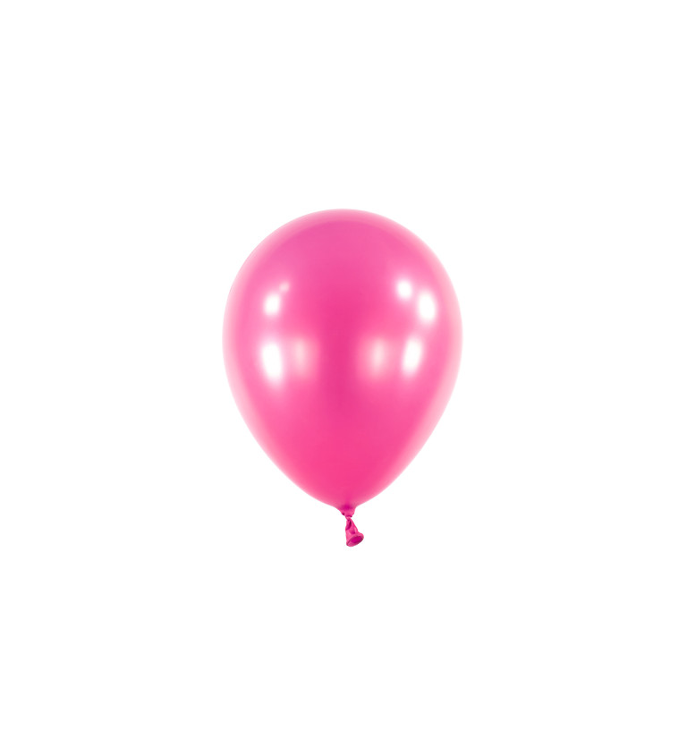 Metalické růžové balóny