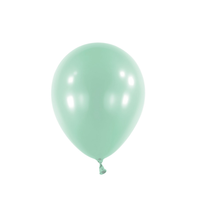 Mintově zelené balónky