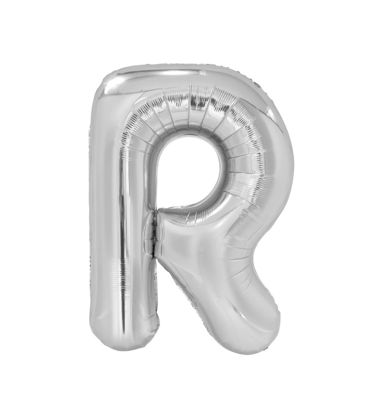 Stříbrný balón - písmeno R