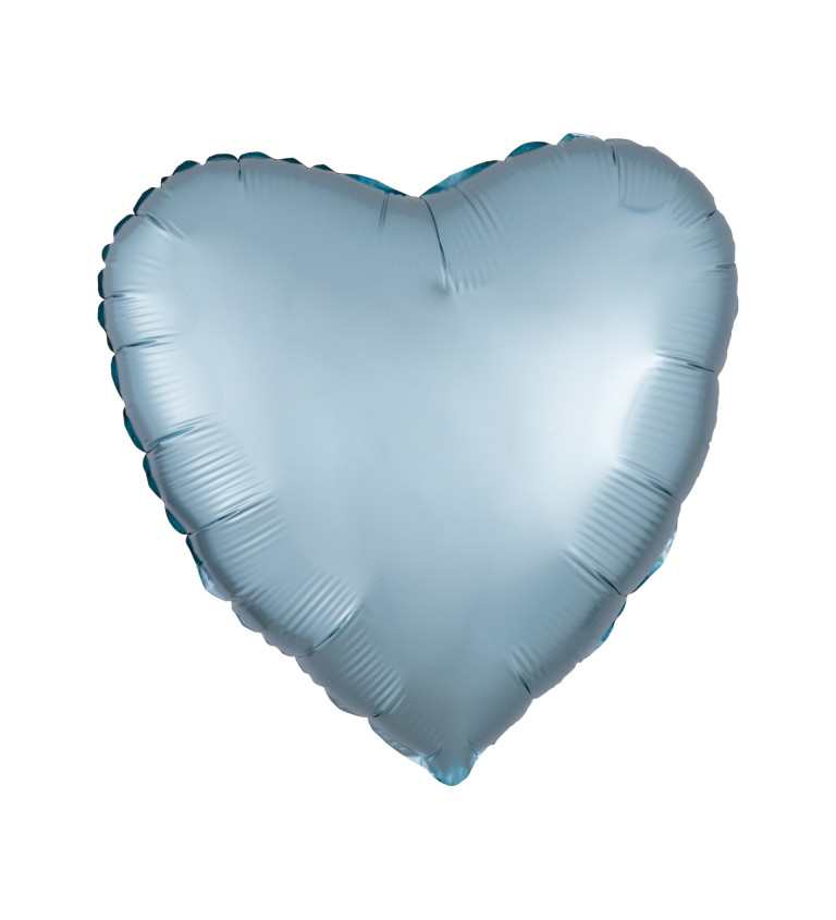Foliový balónek srdce - ocelově modrá