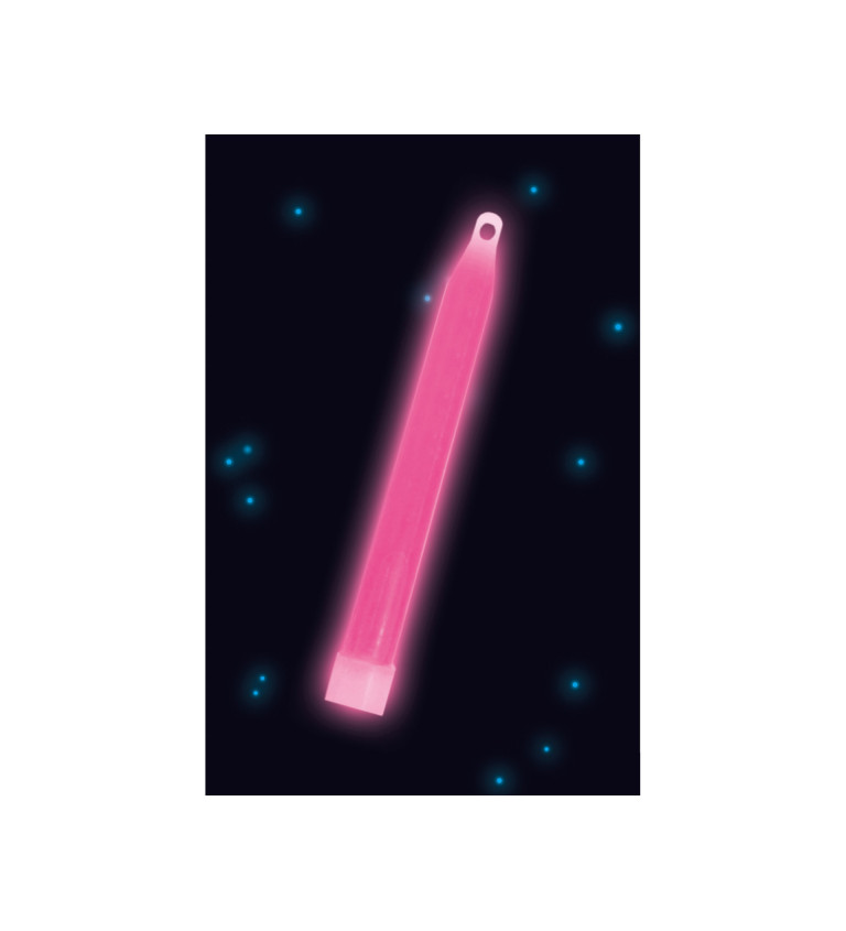 Růžová svítící tyčka