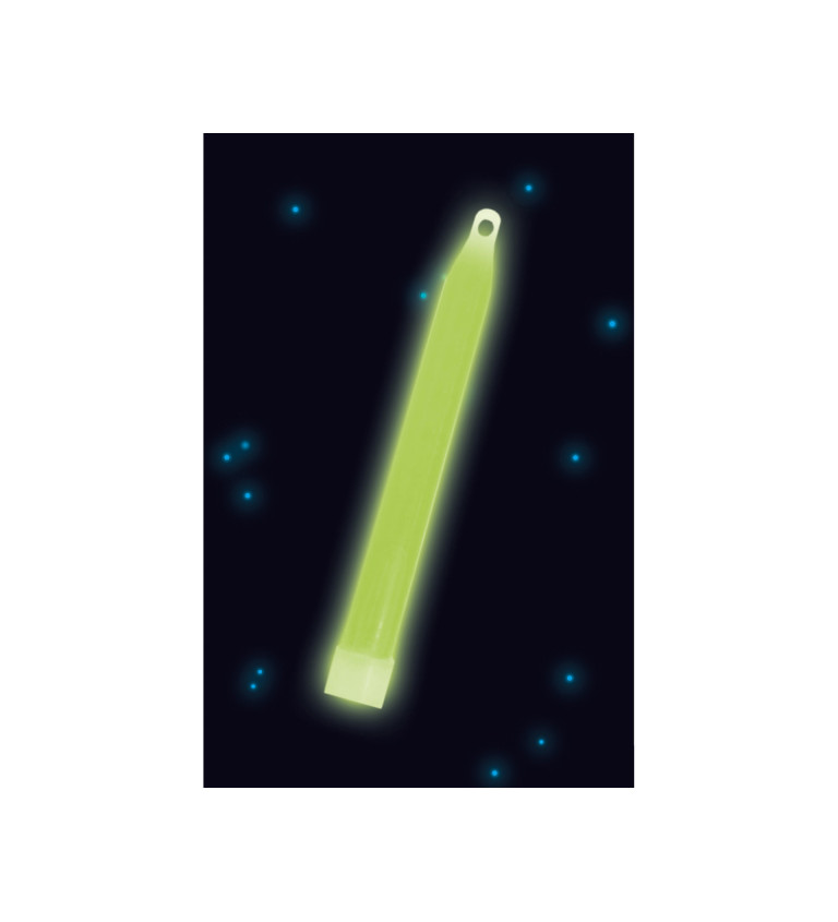 Zelená svítící tyčka