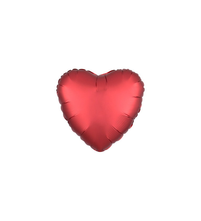 Červené srdce balónek