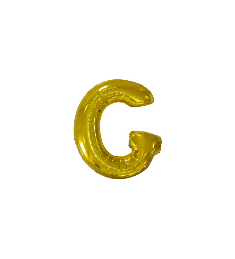 Fóliový zlatý balónek - G