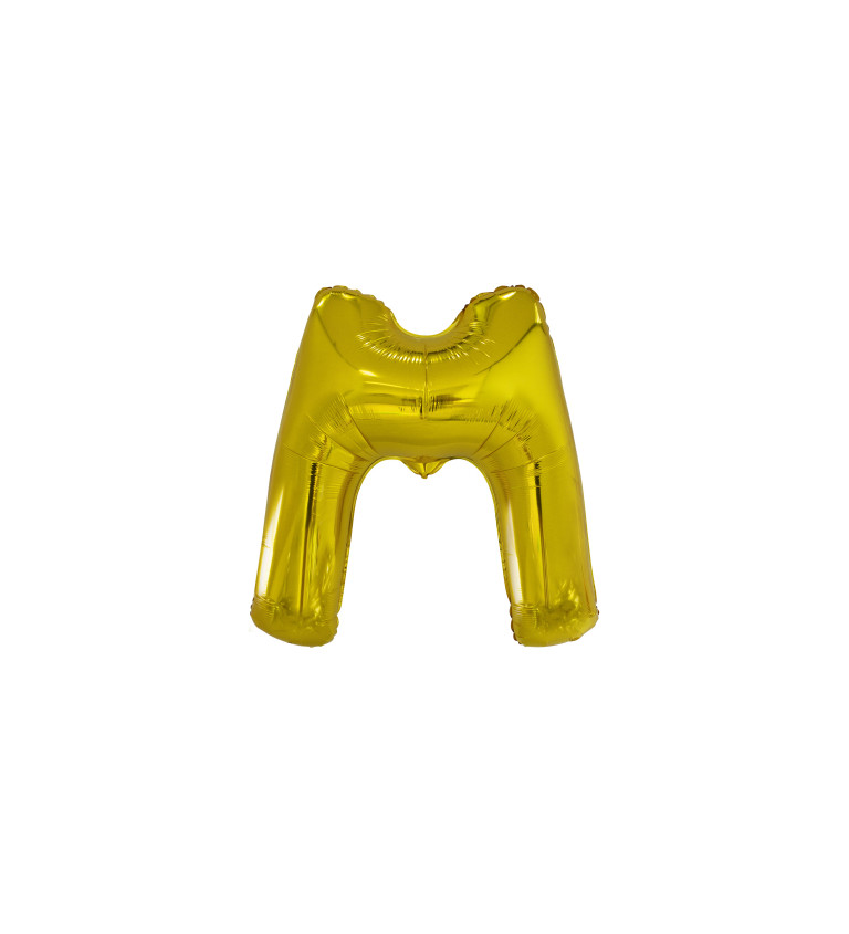 Fóliové zlaté písmeno M