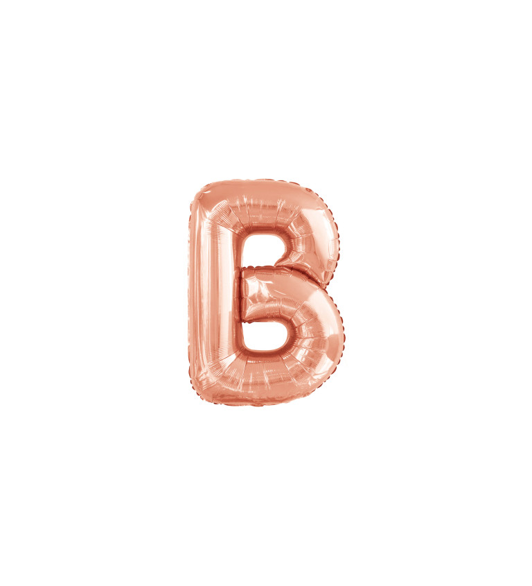 Fóliové rosegold písmeno B
