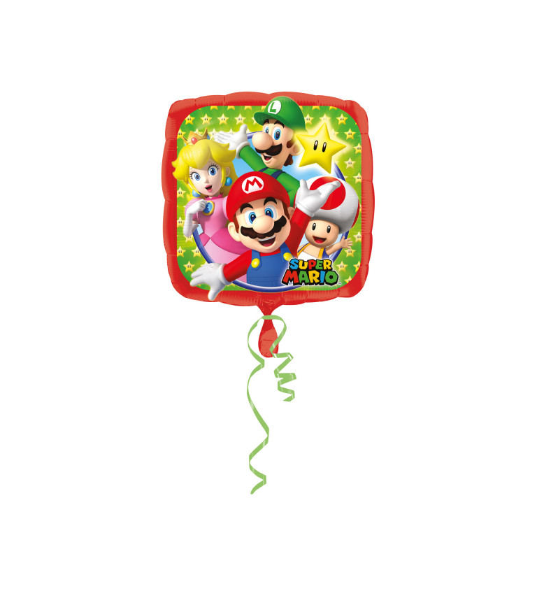Fóliový balónek Super Mario crew