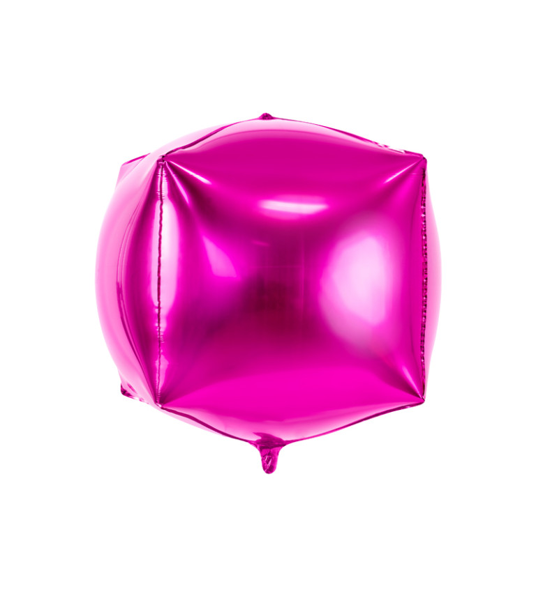 Čtvercový fóliový balón - růžový
