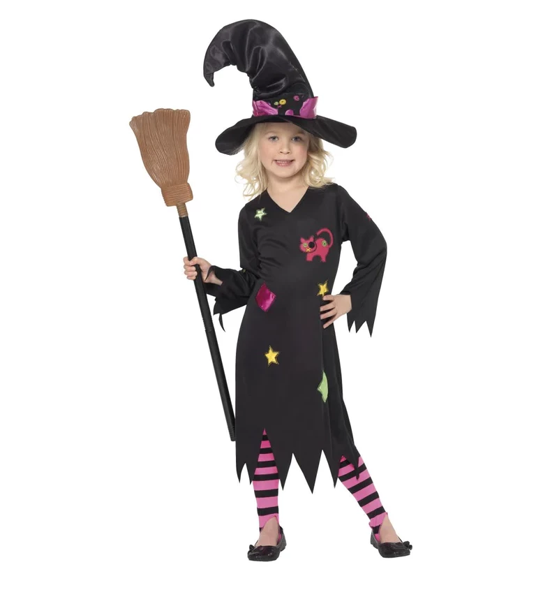 Dětský kostým pro dívky - Malá čarodějka