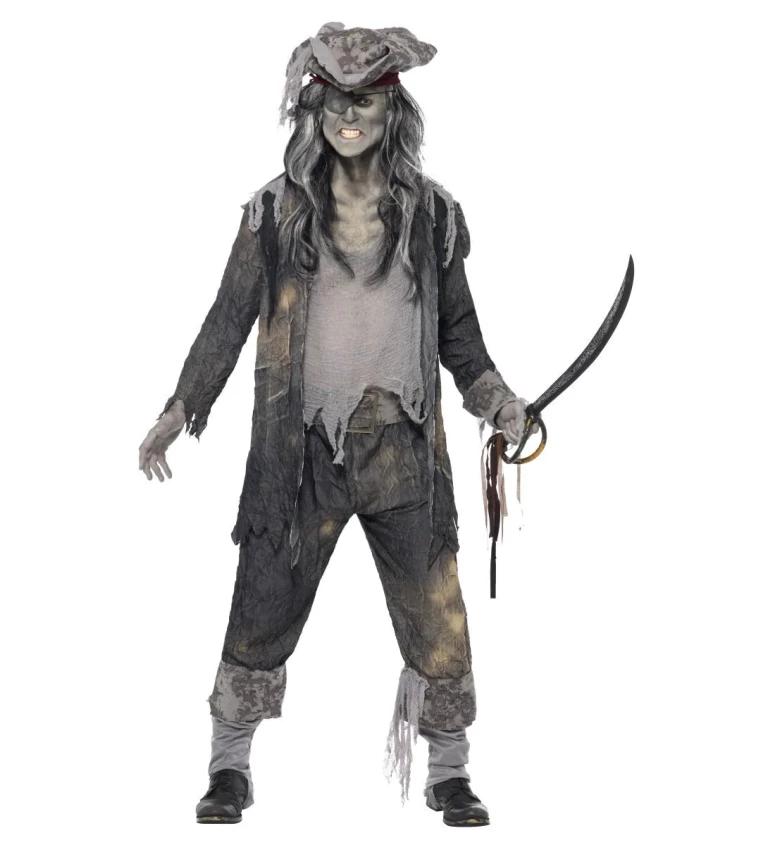 Kostým pro muže - Zombie pirát - Ghoul