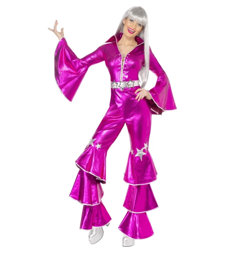 Kostým pro ženy - 70. léta růžový disco
