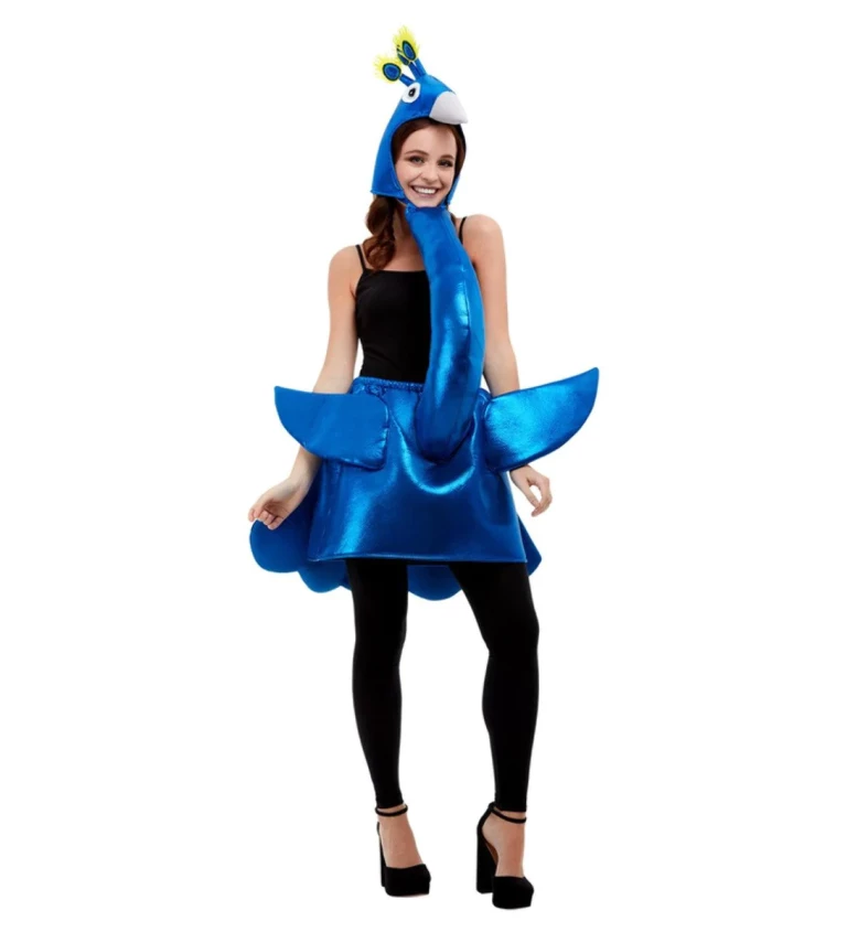 Vtipný kostým - modrý páv